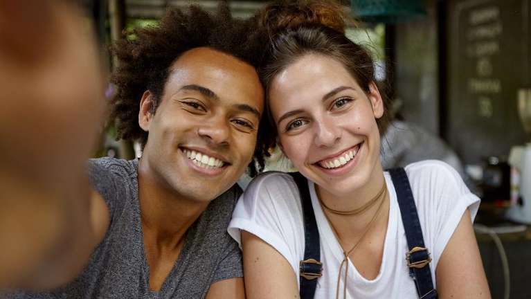 A picture of a smiling couple after cosmetic dentistry in Bastrop, TX.